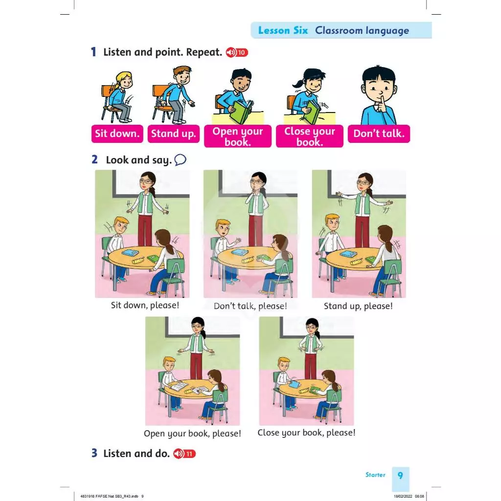 Tiếng Anh bài học Lớp 3 – Family And Friends 3 Student Book 4